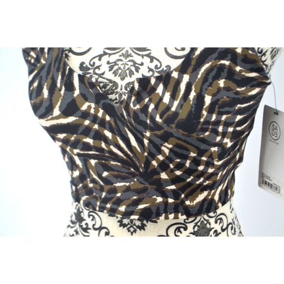 SAGE COLLECTIVE Women's Workout Sports Bra SIZE SMALL Tiger Spot NWT - Picture 2 of 5